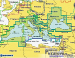 Карта Navionics Gold 43XG Средиземное, Черное и Азовское на карте памяти 8 Гб